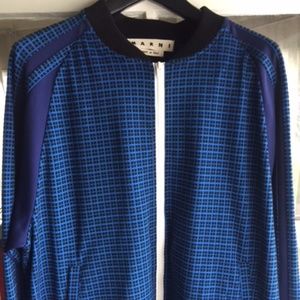 Blue & Black Checkered MARNI Jacket
